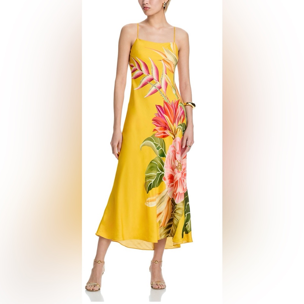 FARM Rio Spring Awakening Yellow Maxi Dress